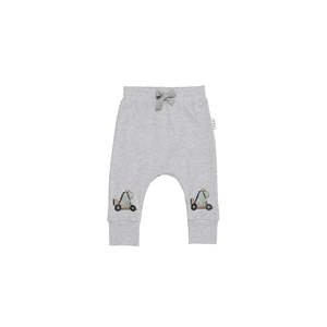 Pants Boy: Huxbaby Dino Racer Knee Drop Crotch Pant