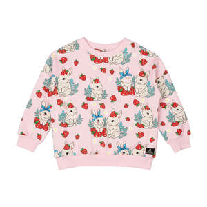 Sweaters Girl: Rock Your Kid Berry Bunny Sweatshirt