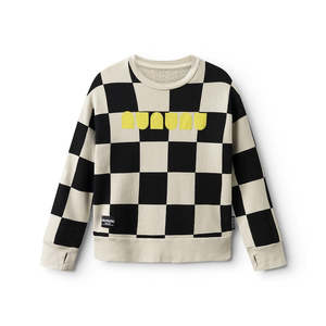 NUNUNU Checkmate Sweatshirt Smokey Natural