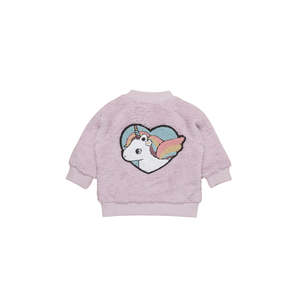 Jackets Coats Outwear Girl: Huxbaby Unicorn Fur Jacket