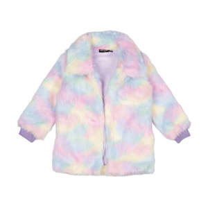 Jackets Coats Outwear Girl: Rock Your Kid Unicorn Faux Fur Jacket With Lining