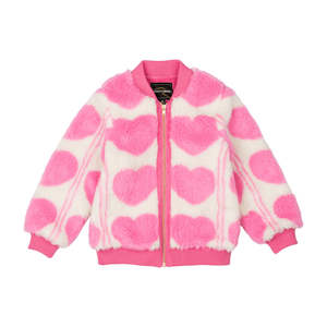 Jackets Coats Outwear Girl: Rock Your Kid Sherpa Heart Faux Sherpa Jacket