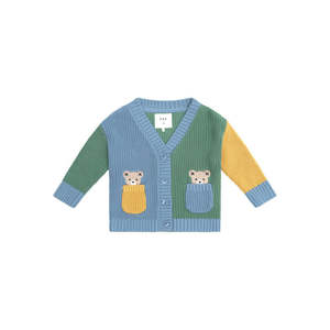 Cardigans Jumpers Boy: Huxbaby Hidden Hux Fisherman Rib Cardi