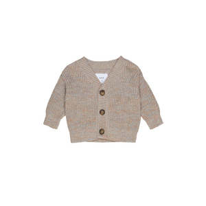 Huxbaby Oat Almond Marl Knit Cardigan