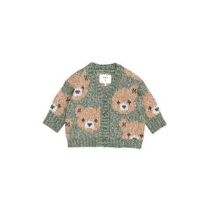 Cardigans Jumpers Boy: Huxbaby Light Spruce Huxbear Boxy Cardi