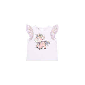 Huxbaby Reindeer Tulle Sleeve T-Shirt