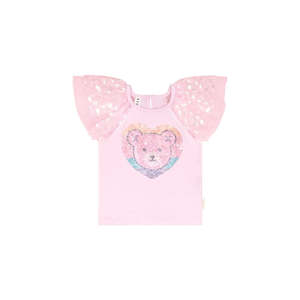 T Shirts Top Baby Girl: Huxbaby Sweetheart Sequin Hux Party T-Shirt