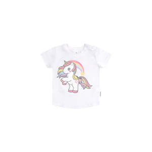 T Shirts Top Baby Girl: Huxbaby Rainbow Unicorn T-Shirt