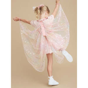 T Shirts Top Baby Girl: Huxbaby Cloud Bear Tulle Wings