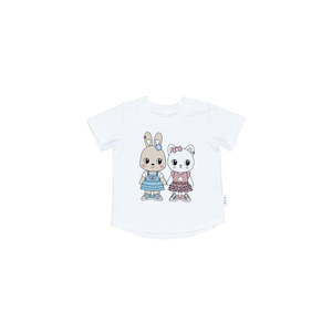T Shirts Top Baby Girl: Huxbaby Fluffy Friends T-shirt