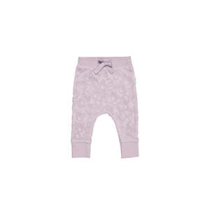 Pants Baby Girl: Huxbaby Huxbear Lavender Terry Drop Crotch Pant