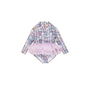 Swimwear Baby Girl: Huxbaby Rainbow Bear Ballet Rashsuit