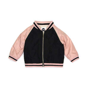 Jackets Coats Outwear Baby Girl: Sudo Mini Joni Lux Bomber Jacket
