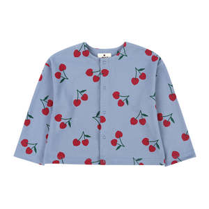 Jelly Mallow: Jelly Mallow Cherry Pique Cardigan