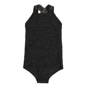 NUNUNU Sporty Swimsuit Sprinkled Black