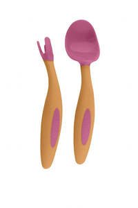 B.BOX Toddler cutlery set - strawberry shake