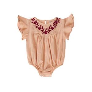 Peggy: Peggy Finley Playsuit In Ivory Cream