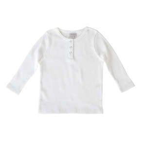 Peggy: Peggy Halo Henley In White
