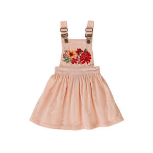 Peggy: Peggy Zen pinafore in pale pink