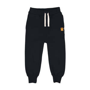 Clearance Rock Your Baby Kid: Rock Your Kid Black Grommet Track Pants Fleece