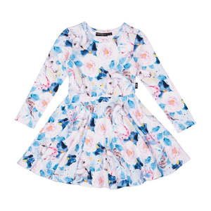 Rock Your Kid Floral Unicorn Wasited Dress