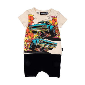 Clearance Rock Your Baby Kid: Rock Your Baby Burn Rubber SS Playsuit
