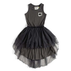 Nununu Outlet: NUNUNU Tulle Tank Top Dress Graphite