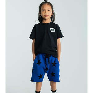 Nununu Outlet: NUNUNU Star Rounded Sweatshorts Blue