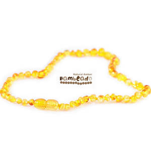 New 10 Dollar Clearance: Bambeado Child Necklace Bud 37cm-Honey
