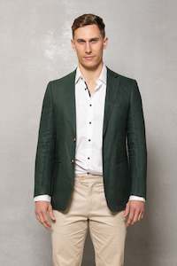 Blazer: Johnson Linen Blazer: Pine