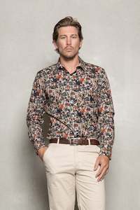Shirt: Nigel Floral Print Shirt: Rosewood