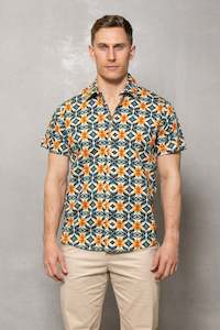 Shirt: Brody Short Sleeve Print Shirt: Jungle