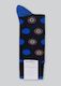 Lorenzo Uomo bullseye socks - Black, blue