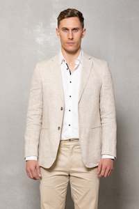 Linen: Johnson Linen Blazer: Oatmeal