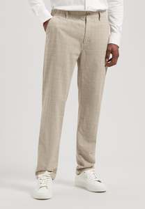 Polos: Logan Check Pant: Timber Wolf