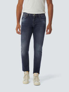 N715 Straight Jean: Stone Used Denim