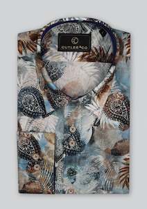 New Season: Blake Paisley Print Shirt: Haze