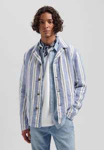 Dstrezzed Summer 22: Harlan Railway Jacket: Blue Chambray
