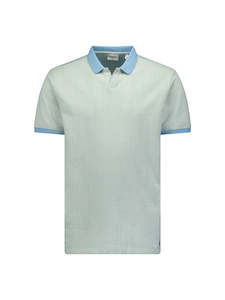 Polos: All Over Print Polo: Aqua