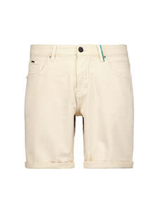 Nxs Ss23: Jog Denim Shorts: Cream