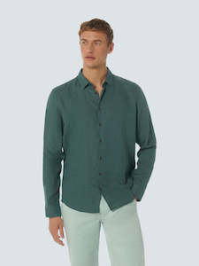 Nxs Ss23: Classic Linen Shirt: Steel