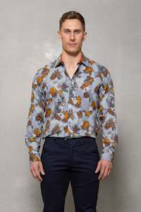 Cup Week 2024: Blake Floral Print Shirt: Copper