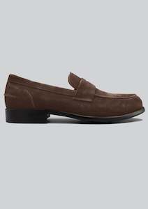 Cutler Blazers: Fredrick Penny Loafer: Brown Suede