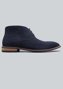 Cutler Blazers: Finn Suede Boot: Navy