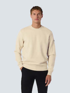 Nxs Aw25: Pullover Crewneck Double Layer Sweater: Cement