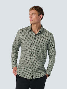 Allover Printed Shirt: Smoke