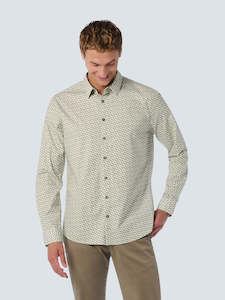 Stretch Allover Printed Shirt: Cloud