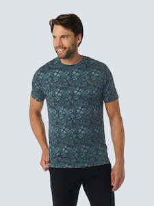Floral Printed T-Shirt: Cloud