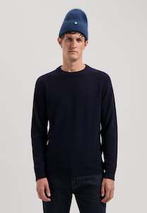 Dst Aw25: Stefan Wool Crewneck: Collegiate Blue