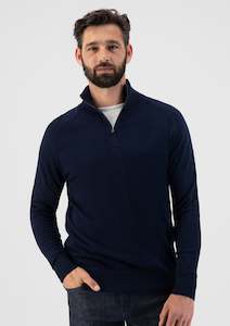 Skipper Quarter Zip: Dk. Navy (only S & M left)